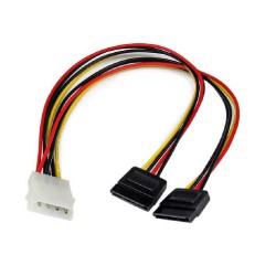 کابل تبدیل برق 4 پین به دو ساتا