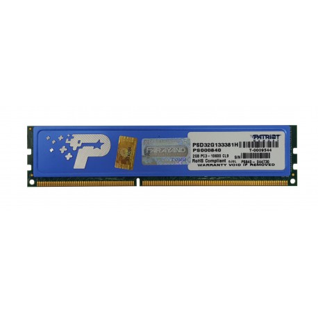 رم کامپیوتر پاتریوت Patriot DDR3 10600 1325MHz ظرفیت 2 گیگابایت هیتسینک