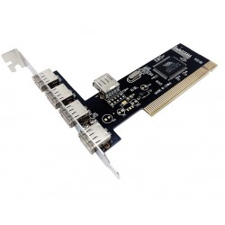 کارت PCI USB 2.0 VIA مدل VT6212L تعداد 4+1 پورت