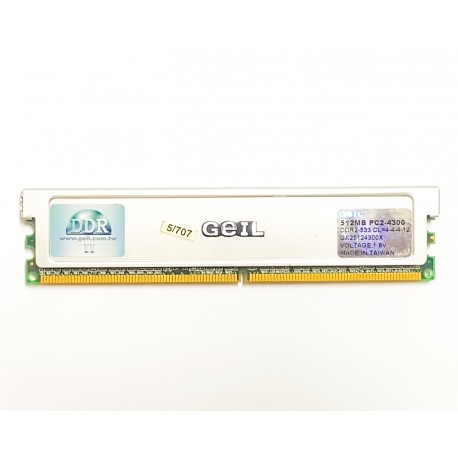 رم کامپیوتر گیل GeIL DDR2 4300 533mhz ظرفیت 512 مگابایت هیتسینک دار