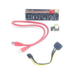 رایزر کارت گرافیک 8 خازن مبدل PCI Express X1 to X16 (آکبند)