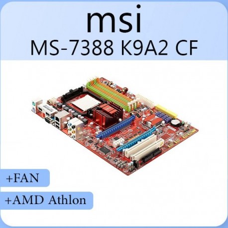 باندل استوک msi MS-7388 K9A2 CF + AMD Athlon 64 x2 + FAN