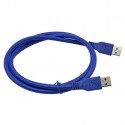 کابل دو سر USB3.0 مدل AWM 20276 طول 1.5 متر آبی قرمز سیاه