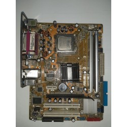باندل مادربرد آنبرد ایسوس مدل P5GC-MX و intel E8400 و RAM 4GB DDR2 و پنل عقب و فن هیتسینک