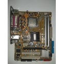 باندل مادربرد آنبرد ایسوس مدل P5GC-MX و intel E8400 و RAM 4GB DDR2 و پنل عقب و فن هیتسینک