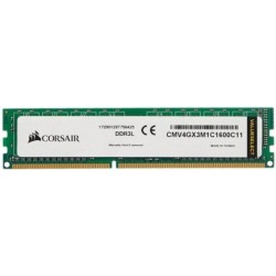 رم کامپیوتر کورسیر مدل CORSAIR DDR3L 16 chips 1600MHZ PC3L 4GB 12800 CL11 شانزده چیپ ظرفیت چهار گیگابایت