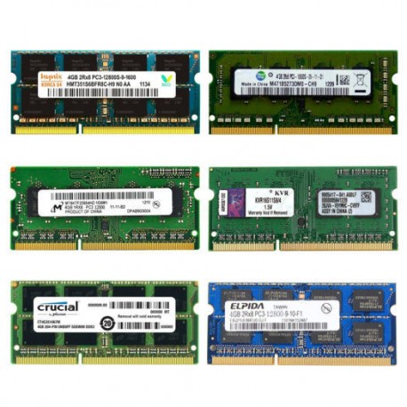 رم لپ تاپ SODIMM (laptop) 4GB DDR3 PC3 12800 1600MHz ظرفیت چهار گیگابایت mix brand