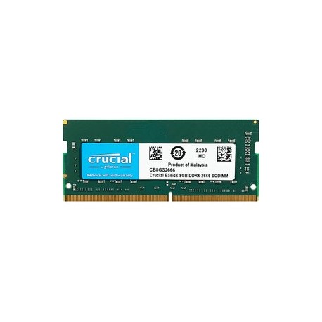 رم لپ تاپ کروشیال Crucial 8GB DDR4 PC4 2666MHz SODIMM ظرفیت هشت گیگابایت