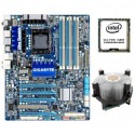باندل مادربرد گیگابایت سوکت 1366 مدل Gigabyte GA- DDR3 X58A-UD3R DDR3 فن اورجینال زیرمسی i7-950