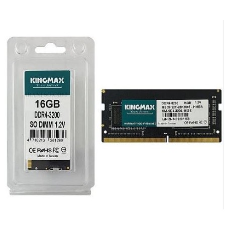 رم لپ تاپ کینگ مکس 25600 KINGMAX SODIMM 16GB DDR4 PC4 3200MHz ظرفیت شانزده گیگابایت