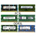 رم لپ تاپ استوک تک کاناله SODIMM 4GB DDR3L 1600MHz PC3L 16chip 12800 ظرفیت چهار گیگابایت mix brand شانزده چیپ