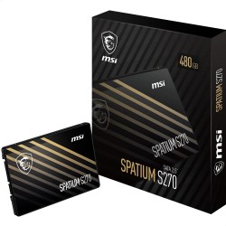 اس اس دی اینترنال ام اس آی MSI SPATIUM S270 SATA 2.5” SSD 480GB ظرفیت 480 گیگابایت