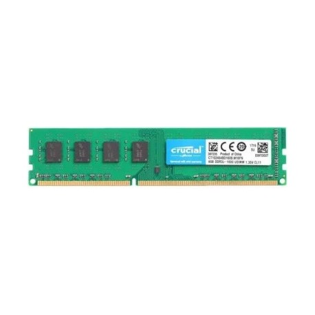 رم کامپیوتر کروشیال Crucial DIMM DDR3L 1866MHZ PC3L 8GB 14900 ظرفیت 8 گیگابایت