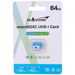 رم میکرو 64 گیگ اگزاسند ExAscend Essential-X U3 C10 90MB/s 64GB