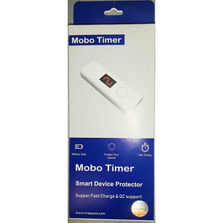 موبو تایمر کابل شارژر تایپ سی تایمردار دیجیتالی نو Mobo Timer Smart Device Protector VS-102C TYPE-C
