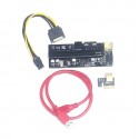 رایزر کارت گرافیک چهار خازن کارکرده مبدل PCI Express X1 to X16