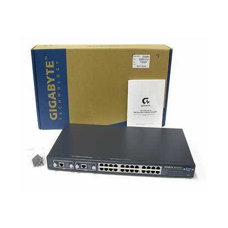 سوییچ مدیریتی لایه دو 24 پورت گیکابایت مدل GIGABYTE 24p GN-GSV2401M Switch