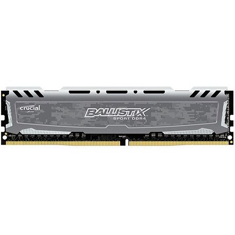 رم کامپیوتر کارکرده هشت گیگابایت هیتسینک دار تک کاناله درحدنو Crucial Ballistix Sport 8GB DDR4 2400MHz U-DIMM PC4 CL16 SINGLE