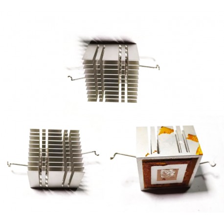 پک سه عددی هیت سینک بلند کف صاف 4در4 سانتی heatsink 4cm*4