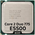 پردازنده مرکزی اینتل سری Core 2 Duo مدل E5500 (نو - تری)
