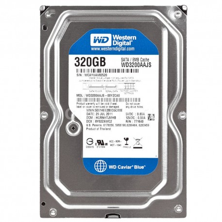 هارد دیسک اینترنال کامپیوتر وسترن دیجیتال WD WD3200AAJS ظرفیت 320 گیگابایت آکبند