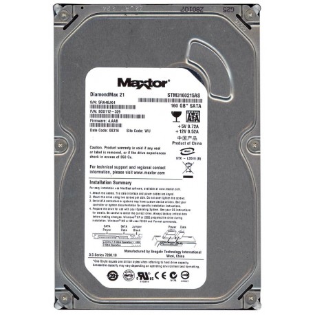 هارد دیسک اینترنال کامپیوتر مکستور Maxtor ظرفیت 160 گیگابایت